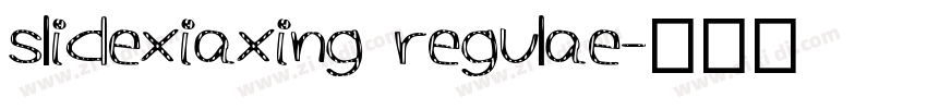 slidexiaxing regulae字体转换